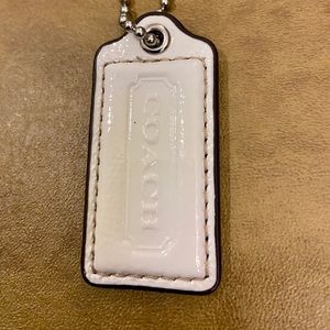 Coach Handbag Tag, Cream